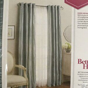 Better Homes & Gardens Gray Clay Rodcrush Curtain Panel‎ with Grommets 50"x63"